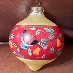 Hallmark Grandmother 1988 Festive Red and Gold Holiday Ornament